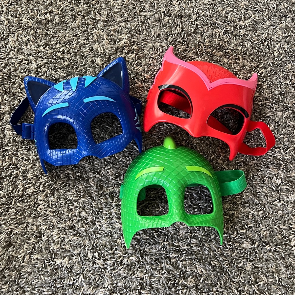 PJ Masks Hero Plastic Dress Up Costume Masks Catboy Owlette Gekko